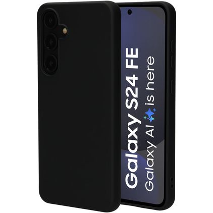 Mobiparts Samsung Galaxy S24 FE Silikon Hülle Backcover - Schwarz