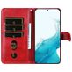 Mobigear Zipper Samsung Galaxy S23 Hülle Klapphülle Geldbörse - Rot