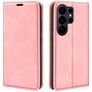 Mobigear Retro Slim Samsung Galaxy S26 Ultra Hülle Klapphülle Geldbörse - Pink