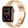 Mobigear Monaco Edelstahl Apple Watch Armband Faltschließe - 49/46/45/44 mm - Roségold