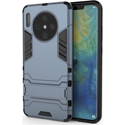 Mobigear Armor Stand Huawei Mate 30 Hülle Hardcase Backcover Stoßfest mit Ständer - Marineblau