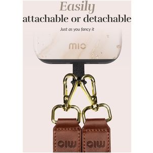 MIO Lanyard Universal-Handykette einstellbar - Gold Marble