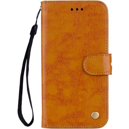 Mobigear Wallet Huawei P Smart (2018) Hülle Klapphülle Geldbörse - Cognac