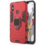 Mobigear Armor Ring Xiaomi Mi 8 Hülle Hardcase Backcover Stoßfest mit Ringhalter - Rot
