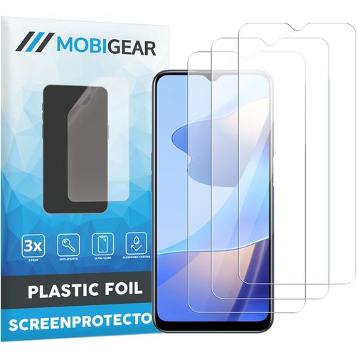 Mobigear OPPO A54s Displayschutz Schutzfolie - Hüllenfreundlich (3er Pack)