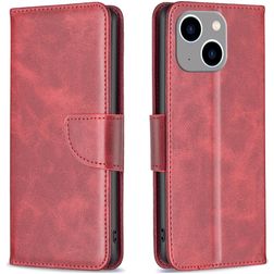 Mobigear Excellent iPhone 15 Plus Klapphülle Portemonnaie - Rot