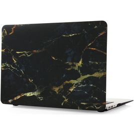 Mobigear Marble MacBook 12 Zoll (2015-2017) Hardcase Hülle MacBook Case - Schwarz / Braun - Model A1534