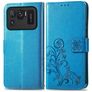 Mobigear Clover Xiaomi Mi 11 Ultra Hülle Klapphülle Geldbörse - Blau
