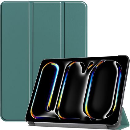 Mobigear Tri-Fold iPad Pro 13 Zoll (2024) Hülle Klapphülle - Grün