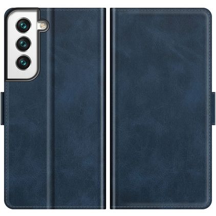 Mobigear Slim Magnet Samsung Galaxy S22 Hülle Klapphülle Geldbörse - Blau
