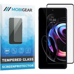 Mobigear Premium Motorola Edge 20 Pro Panzerglas Gehärtetes Glas Displayschutz - Hüllenfreundlich - Schwarz