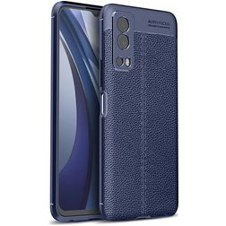 Mobigear Luxury Vivo Y52 Hülle Flexibles TPU Backcover - Blau