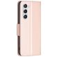 Mobigear Butterfly Samsung Galaxy S23 Hülle Klapphülle Geldbörse - Roségold