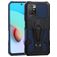 Mobigear Armor Stand Xiaomi Redmi 10 4G Hülle Hardcase Backcover Stoßfest mit Ständer - Blau