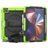 Mobigear SureGrip Xtreme iPad Pro 12.9 Zoll (2021) Hülle Kunststoff,Silikon Backcover + Stifthalter + Schulterträger + Ständer - Schwarz / Grün