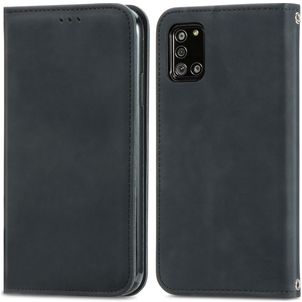 Mobigear Retro Slim Samsung Galaxy A32 5G Hülle Klapphülle - Schwarz