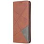 Mobigear Rhombus Slim Huawei P40 Pro Hülle Klapphülle - Braun