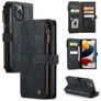 Caseme C30 iPhone 13 Pro Max Hülle Klapphülle Geldbörse - Schwarz