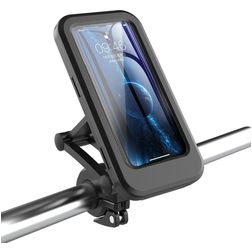 Mobigear Bike Console Fahrradhalterung Lenkerhalterung Hülle Universal OnePlus Nord CE5 - 193 x 99.2 x 25 mm - Schwarz