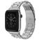 Mobigear Antwerp Edelstahl Apple Watch Armband Faltschließe - 49/46/45/44 mm - Silber