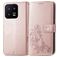 Mobigear Clover Xiaomi 13 Klapphülle Portemonnaie - Roségold