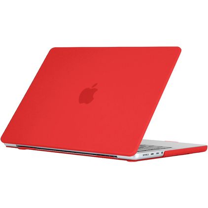 Mobigear Matte MacBook Pro 14 Zoll (2021-2026) Hardcase Hülle MacBook Case - Rot - Model A2442 / A2779 / A2918 / A2992 / A3401 / A3112 / A3434 / A3427 / A3426