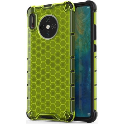 Mobigear Honeycomb Huawei Mate 30 Hülle Hardcase Backcover Stoßfest - Grün