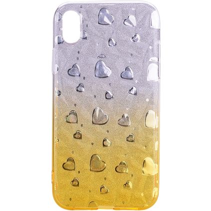 Mobigear Design iPhone XS Max Hülle Flexibles TPU Backcover - Hearts