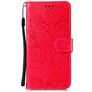 Mobigear Flowers Samsung Galaxy M51 Hülle Klapphülle Geldbörse - Rot