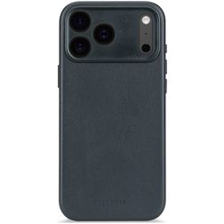 Decoded iPhone 17 Pro Hülle Echtes Leder Backcover Stoßfest - Navy Shadow
