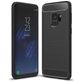 Mobigear Brushed Slim Samsung Galaxy S9 Hülle Flexibles TPU Backcover - Schwarz