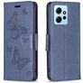 Mobigear Butterfly Xiaomi Redmi Note 12 Hülle Klapphülle Geldbörse - Blau