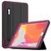 Mobigear Tri-Fold Folio iPad 8 (2020) Hülle Kunststoff,TPU Klapphülle + Stifthalter - Schwarz / Magenta
