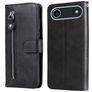 Mobigear Zipper iPhone Air Hülle Klapphülle Geldbörse - Schwarz