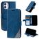 Mobigear Rhombus iPhone 12 Mini Klapphülle Portemonnaie - Blau