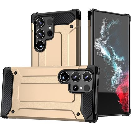 Mobigear Outdoor Samsung Galaxy S24 Ultra Hardcase Backcover Shockproof - Gold