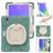 Mobigear RingGuard iPad Mini 6 (2021) Hülle Kunststoff,Silikon Backcover + Stifthalter + Schulterträger + Ständer - Grün