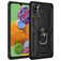 Mobigear Armor Ring Samsung Galaxy A41 Hülle Hardcase Backcover Stoßfest mit Ringhalter - Schwarz