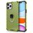 Mobigear Honeycomb Ring iPhone 12 Pro Max Hülle Hardcase Backcover Stoßfest mit Ringhalter - Grün