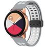 Mobigear Sport Plus Mag Silikon Smartwatch Armband Magnetverschluss - 22-mm-Universalanschluss - Weiß / Grau