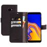 Mobiparts Saffiano Wallet Samsung Galaxy J4 Plus Hülle Klapphülle Geldbörse - Schwarz