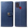 Mobigear Snap Button Samsung Galaxy A21s Hülle Klapphülle Geldbörse - Blau