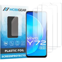 Mobigear Vivo Y72 Displayschutz Schutzfolie - Hüllenfreundlich (3er Pack)