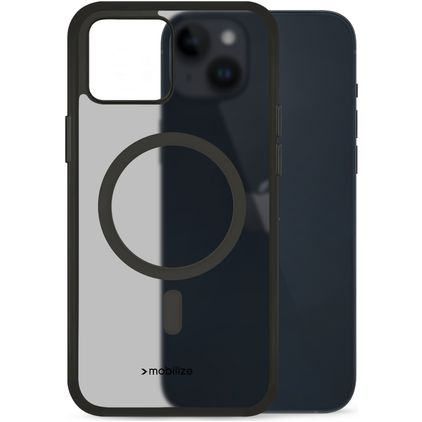 Mobilize Hybrid iPhone 14 Plus MagSafe Hülle Hardcase Backcover Stoßfest - Schwarz