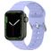 Mobigear Bumpy Silikon Apple Watch Armband Dornschließe - 49/46/45/44 mm - Lila