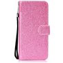 Mobigear Glitter Huawei Y6p Hülle Klapphülle Geldbörse - Pink