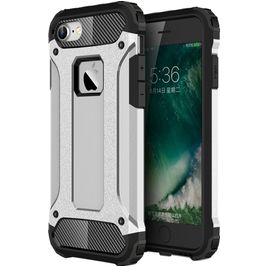 Mobigear Outdoor iPhone SE (2020) Hülle Hardcase Backcover Stoßfest - Silber