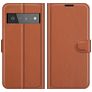 Mobigear Classic Google Pixel 6 Pro Klapphülle Portemonnaie - Braun