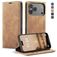 CaseMe 013 iPhone 17 Pro Hülle Klapphülle Geldbörse - Braun