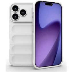 Mobigear Bumpy iPhone 18 Pro Hülle Flexibles TPU Backcover - Weiß